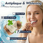 Dr.Brian Toothpaste Tablets - Nano Hydroxyapatite Toothpaste, Fluoride & Plastic Free, Eco & Travel Friendly Chewable Tablet, Remineralizing & Natural Whitening Mouthwash Tablets, 62 Tabs