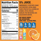 Langers 5 Calorie Orange Juice Cocktail, 64 Fl Oz (Pack of 8)