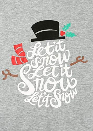 Women Let It Snow T-Shirt Christmas Holiday Snowman Funny O-Neck Raglan Baseball Tops