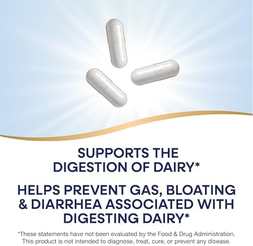 Nature's Way Lactose Defense, Digestive Enzymes*, Supports the Digestion of Dairy*, 690 mg lactase per 3-Capsule Serving, 100 Capsules (Packaging May Vary)