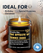 Funny Tennis Candle, Unique Sports Themed Gifts for Men & Women, Hilarious Tennis Lover Gifts for Coach and Player, Perfect Present for Birthday, Christmas, Special Occasions, Gift Ready