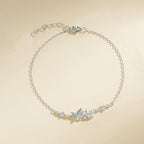 Silver Bracelet for Women, Adjustable Layered Charm Chain Bracelets, Dainty Fashion Jewelry Gifts for Her