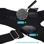 Thoracic Back Brace Posture Corrector- Magnetic Lumbar Back Support Belt-Back Pain Relief, Improve Thoracic Kyphosis, for Lower and Upper Back Pain Men & Women (Black, Medium)