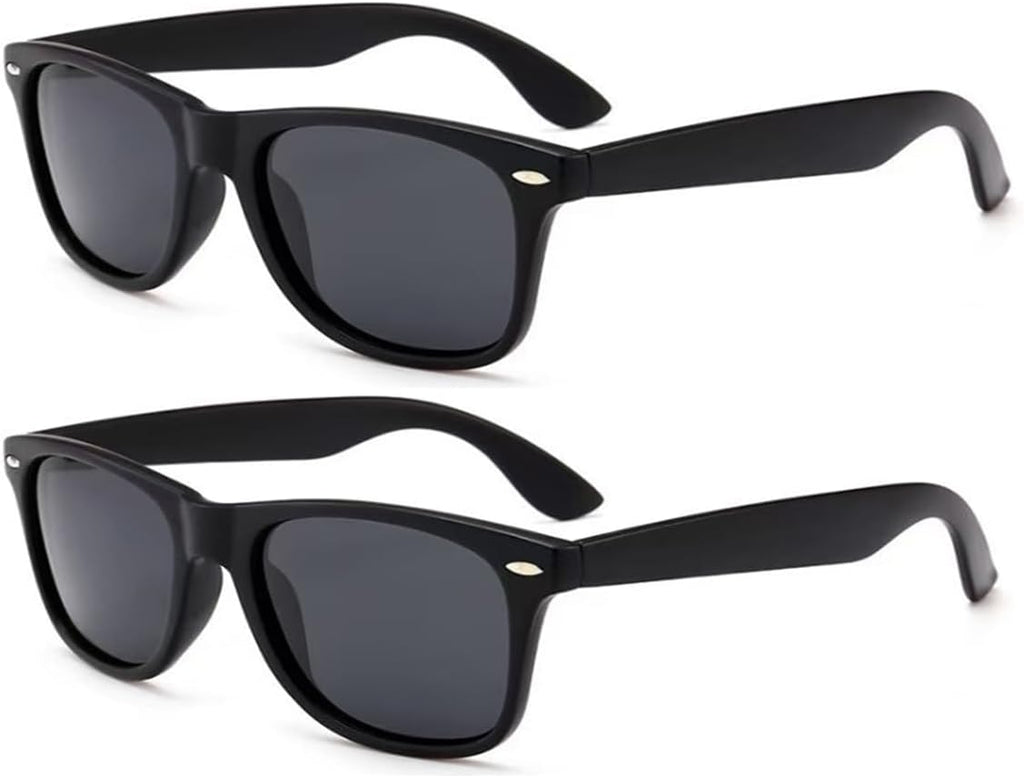 2 PACK Lunisk Correction Glasses, Vision Correction Astigmatism Glasses for vision improvement Unisex-(Black-MA-RU18)