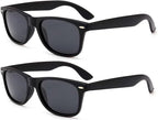 2 PACK Lunisk Correction Glasses, Vision Correction Astigmatism Glasses for vision improvement Unisex-(Black-MA-RU18)