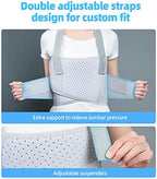 Solmyr Rib Injury Belt Chest Binder, Chest Brace Chest Compression Support Rib Bandage Wrap for Sternum Injuries, Sore or Bruised Ribs Support, Dislocated Ribs Protection, Pulled Muscle Pain
