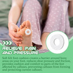 Nuanchu 36 Pcs Callus Cushions Callus Pads for Bottom of Foot Round Corn Cushions Pads for Feet Soft Adhesive Felt Corn for Ball and Side of Foot, Pain Relief from Shoe