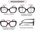 Eyekepper Reading Glasses for Women Large Frame Readers Eyeglasses Oversize - White +3.25
