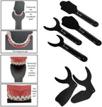 Dental Intraoral Photographic Contraster Kit 6Pcs Black Background Board Palatal Photo Contrast Kit for Dental Clinics and Labs