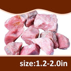 Raw Crystals, Large 1.2-2.0" Healing Crystal Natural Rough Stones for Intuition,Chakra,Meditation,Decoration,Polishing,Energy Work (Pink Opal, 3.5oz-1.2-2.0"raw Crystals)