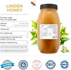 HONIGMA® Marma Linden Honey | Authentic Raw Honey from Ukraine | 100% Pure, Unpasteurized & Fully Crystallized | 1000g/35.2oz | Naturally Solid Texture | Pack of 1