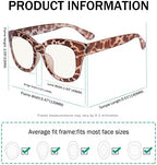 Eyekepper Oversized Progressive Readers Women - UV Protection Multifocus Computer Readers - Noline Trifocal Reading Glasses - Brown/Tortoise Frame +2.00