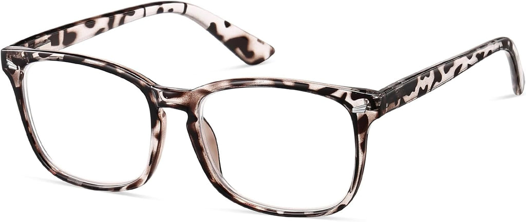 Nearsighted Myopia Glasses for Men Women, Blue Light Distance Glasses with Spring Hinge