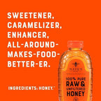 Nate's 100% Pure, Raw & Unfiltered Honey - Award-Winning Taste, 32oz. Squeeze Bottle