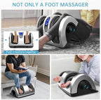 TISSCARE Shiatsu Foot Massager with Heat: FSA Eligible HSA Foot Massager for Neuropathy, Plantar Fasciitis and Pain Relief-Massage Feet/Leg/Calf/Ankle at Home/Office, Gifts for Women and Men(Gray)