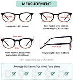 Eyekepper (Must Buy Both Eye) Tortoise/Blue-Left Eye +2.00 Reading Glasses Different Strength Each Eye Retro Readers