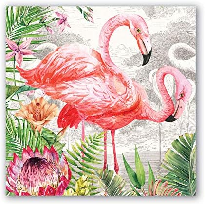 Michel Design Works Luncheon Napkins, Flamingo