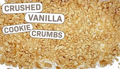 Crushed Vanilla Cookie Crumbs, Chopped Vanilla Cookie Topping for Baking, Ice Cream 2 Pounds