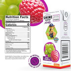 Shine Water x Paw Patrol Grape Raspberry Kids Juice Boxes with Vitamin D | No Added Sugar | Naturally Flavored Drinks for Kids | Vegan, Gluten Free, Zero Calorie Hydration | 32 Pack