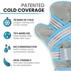 Arctic Flex Vive Cold Gloves for Chemotherapy Neuropathy (Pair of 1) - Heavy Duty Clay Ice Mitts for Hands - Hot & Cold Therapy Gloves - Frozen Chemo Hand Ice Packs for Arthritis Pain