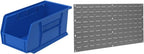 Akro-Mils Hanging Storage Bins and Wall Mount Panel Bundle (12-Pack + Single)