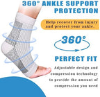 Neuropathy Socks for Women, 6Pairs Soothe Compression Socks for Neuropathy Pain, Ankle Brace Plantar Fasciitis Swelling Relief