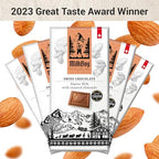 Milkboy Swiss Chocolates Almond Chocolate Bars - Premium Swiss Alpine Milk Chocolate with Almonds - All Natural, Gluten-Free, Non-GMO - Made in Switzerland, Kosher - 3 oz, Pack 5