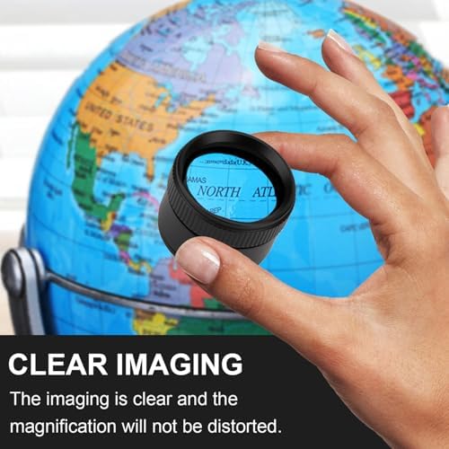 30X Portable Handheld Magnifier Optics Lens Loupes Magnifiers Dome Magnifying Glass for Jewelry Scope Stamps Seniors Reading Newspapers Crafts Watch Repair (30X 36MM)