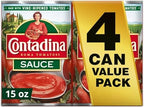 Contadina Canned Tomato Sauce, 15 oz (Pack of 4 Cans)