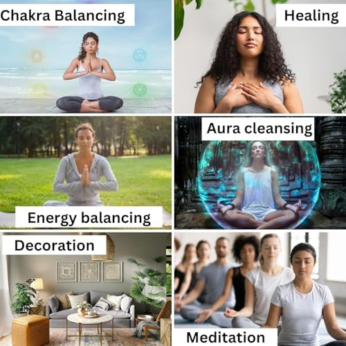 Jet Chakra Set Tumbled Sanskrit Engraved Handcrfted Chakra Balancing Massage Crystal Healing Meditation Spiritual Energy Massage