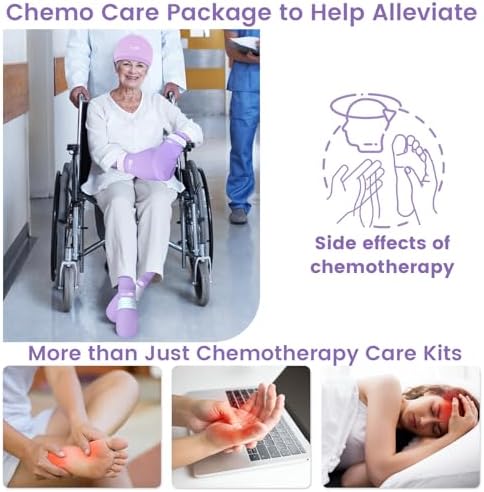 SuzziPad Chemo Gloves and Socks for Neuropathy, Cold Caps for Chemotherapy, Ideal for The Discomfort of Head, Hand, Feet, L