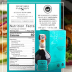 MANICARDI Traditional Balsamic Vinegar of Modena PDO Affinato Aged 12 Years - Aged Italian Vinegar Perfect for Snacks, Pasta, Vegetables, Salad Dressings, and Meat - Made in Italy, 3.38 Fl Oz (100 ml)