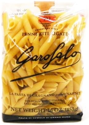 Garofalo - Premium Durum Wheat Semolina Penne Rigate Pasta, Italian Made, Bronze-Drawn, Al-Dente, One-Ingredient Pasta (4 pack)