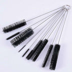 AKOAK 8.2 Inch Nylon Tube Brush Set Pipe Cleaning Brushes for Drinking Straws Glasses Keyboards Jewelry Cleaning,Set of 10