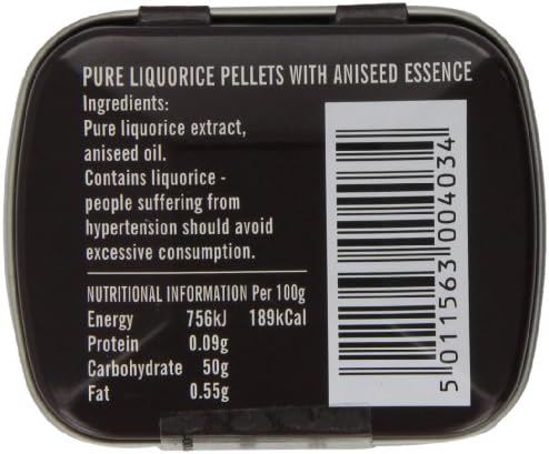 Simpkins Nipits Aniseed Liquorice Pellets Tins 14 g (Pack of 6)
