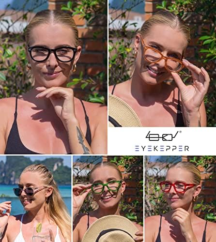 Eyekepper Cat Eye Reading Glasses for Women 5-Pack Oversize Ladies Readers +2.00