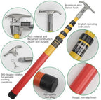 High Voltage Insulated Rescue Hook - Commercial Portable Hot Stick, Retractable Design for Electricians and Lineman