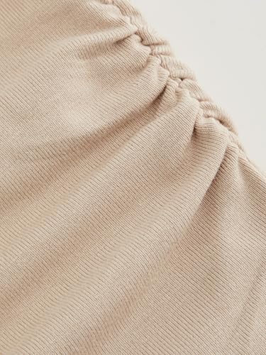 CIDER Long Sleeve Tops for Women V Neck Crop Top Ruched Basic Fall Tops Casual Fitted Tee Shirt