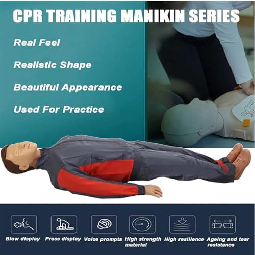 CPR Manikins Dummy Training Kit, Advanced Full Body Adult Training Manikin Kit, Resuscitation Manikins for Classroom or Research Centers