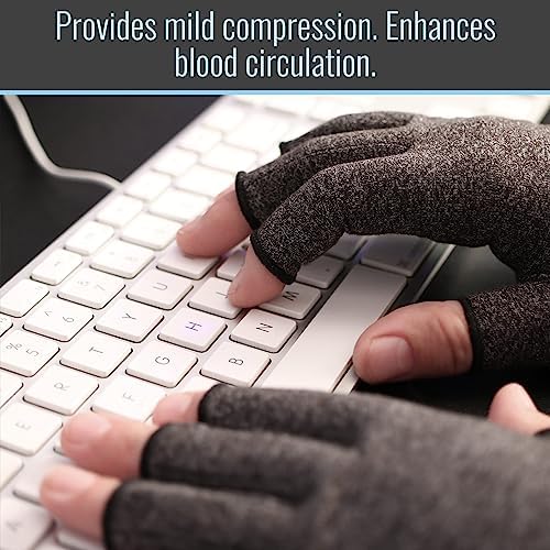 Heelbo Arthritis Compression Gloves for Pain Relief, Reduces Swelling & Stiffness, FSA & HSA Eligible, Fits Men & Women, Joint Pain Relief, Small
