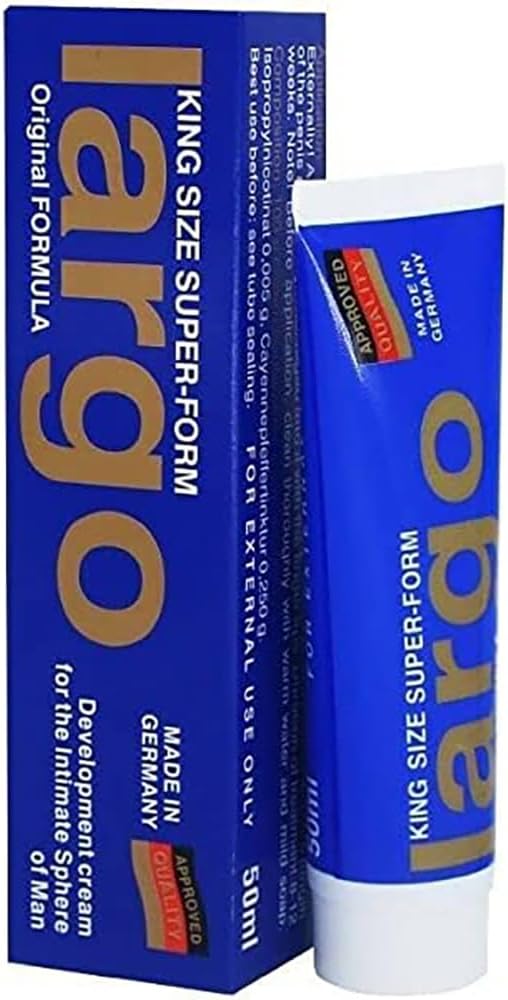 Largo Extra Strength Enlargement Gel for Men – Men’s Power Massage Cream with Natural Oil for Increased Size, Thickness, Strength and Prolonged Performance