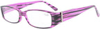 Eyekepper Spring Hinges Reading Glasses Readers with Genuine Austrian Crystals Women Purple