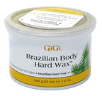 GiGi Brazilian Body Hard Wax – No Strip Wax for Brazilian Waxing, Hair Removal Wax for Sensitive Areas, 14 oz, Pack of 3