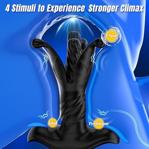 BEISAR Prostate Massager Anal Toys, Butt Plug Male Sex Toys for Men Sex Toy Anal Plug Adult Toys Male Vibrator Anal Dildo for Men with 9 Tension Shock Flapping Thrusting Vibrating APP Remote Control
