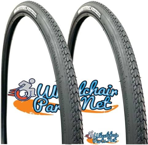 Sentinel, AIR/Pneumatic Wheelchair Set of 2 Tires. Versatile, Low Rolling Resistance and Durable,