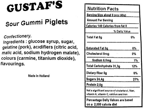 SweetGourmet Sour Strawberry Piglets | Mini Pigs Gummi Candy | 1 Pound