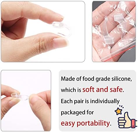 25 Pairs Eyeglasses Ear Grip Ear Hooks, Anti-Slip Holder Eyeglasses Stoppers Temple Tips Sleeve Retainer Eyewear Retainers Spectacle Stay For Eyeglasses, Sunglasses, Reading Glasses