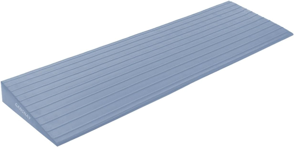 Threshold Ramp for Doorways 1.2"Rise- Odorless Indoor Entry Ramp- Non-Slip& Cuttable Handicap Ramp for Wheelchairs, Robot Vacuum Cleaners, Scooters, Strollers- Fog Blue- 1.2″Rise (31.5″×7.1″)
