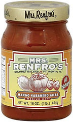 Mrs. Renfro Salsa, Mango Habanero, Medium Hot, 16 oz