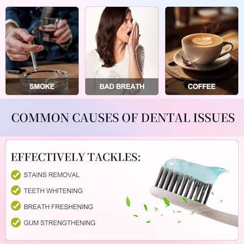 Niacinamide Whitening Toothpaste, Niacinamide Toothpaste Intensive Whitens Teeth, Stain Removal, Protects Tooth Enamel, Freshening Breath All Day with Natural Mint &Peach Flavor (1PC)